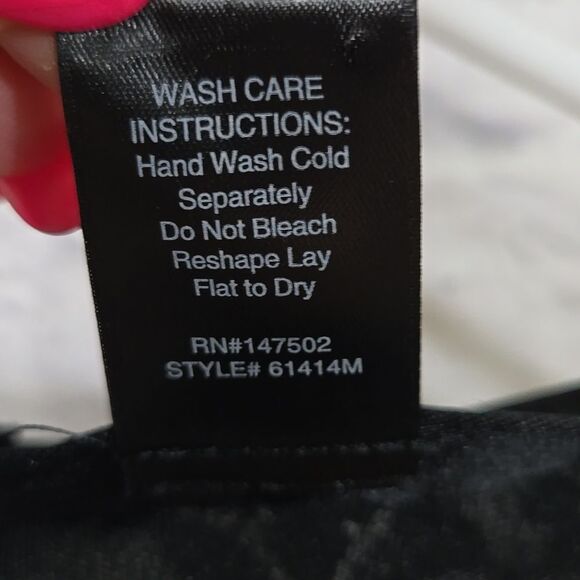 Ashley Stewart Size 18/20 Black Lace Ruffle Keyhole Bar Neck Top Plus 2x Frilly - Picture 14 of 15